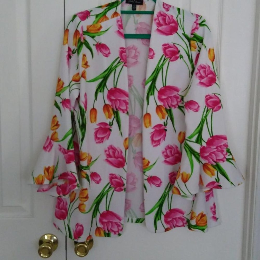 Slinky Brand Jacket with Tulip Sleeves
